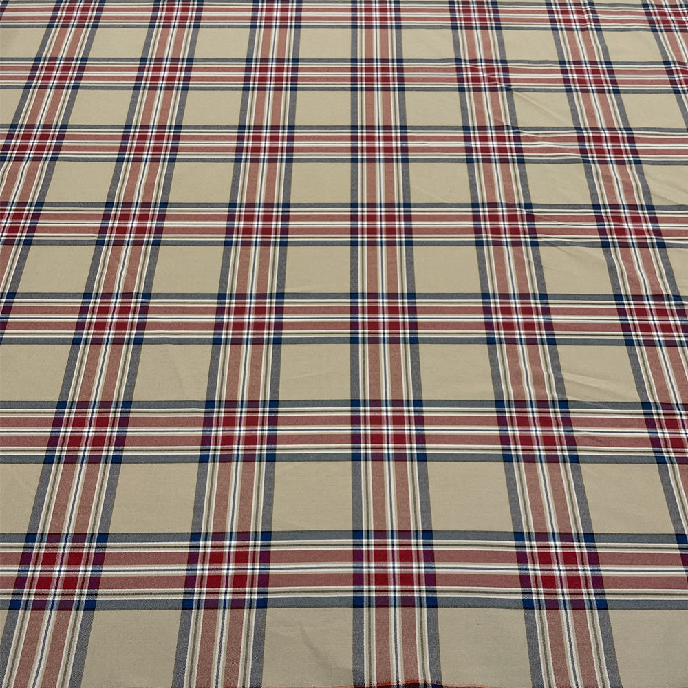 Tissu Viscose, Stretch - Tartan, Carlotta