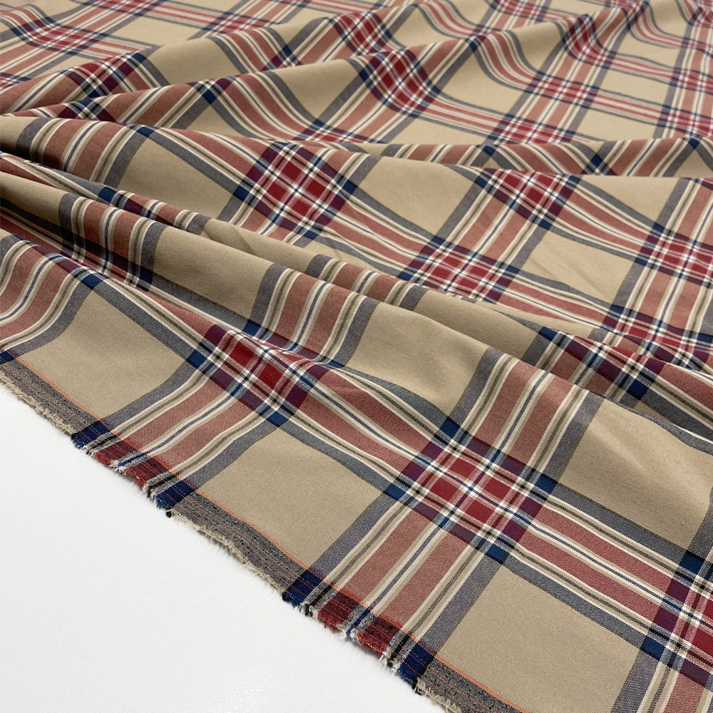Tissu Viscose, Stretch - Tartan, Carlotta