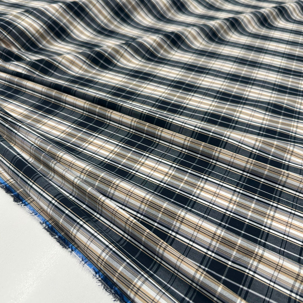 Tissu Popeline, Coton - Carreaux, Quadri