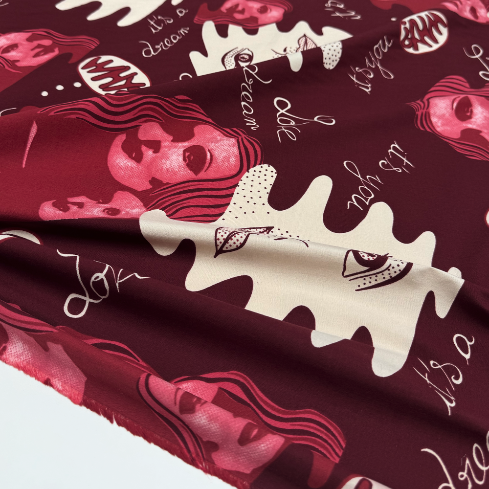 Tissu Popeline, Coton Stretch - Amorella