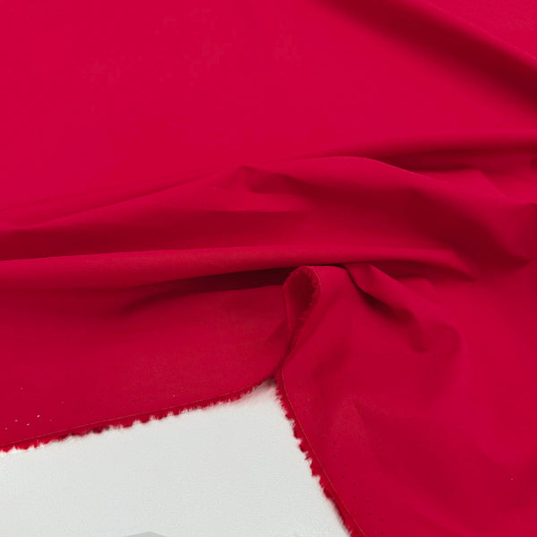 Tissu Popeline, Coton - Rouge, Mano