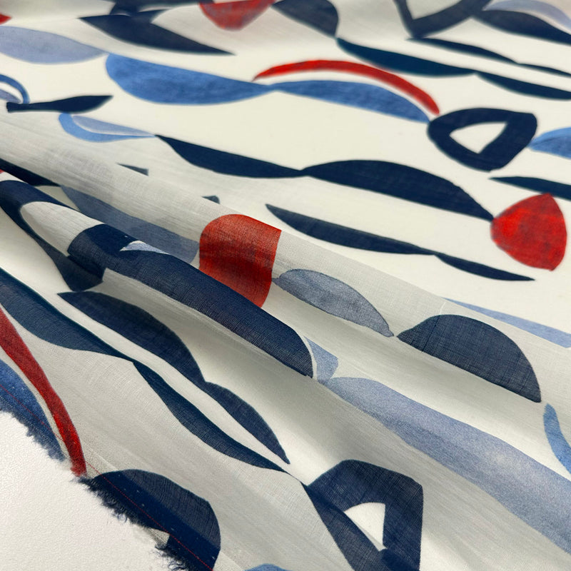 Tissu Ramie - Abstrait Géométrique, Zolla