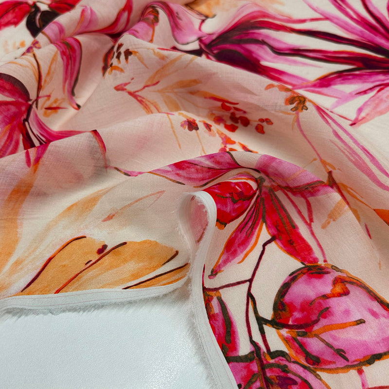 Tissu Ramie - Floral, Ginestra