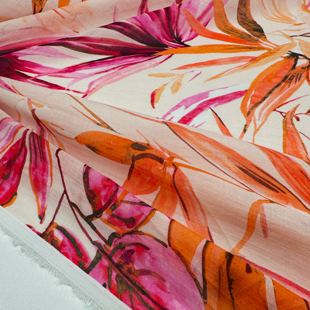 Tissu Ramie - Floral, Ginestra