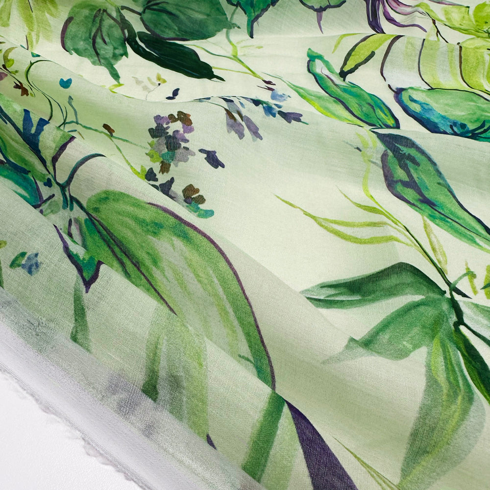 Tissu Ramie - Floral, Ginestra