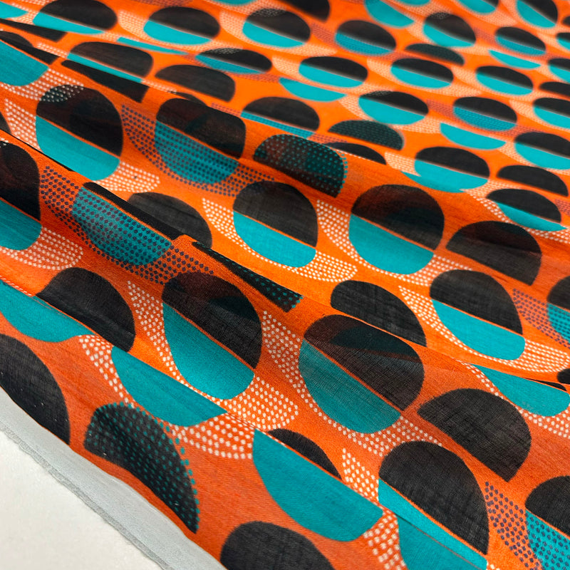 Tissu Ramie - Géométrique, Kilima