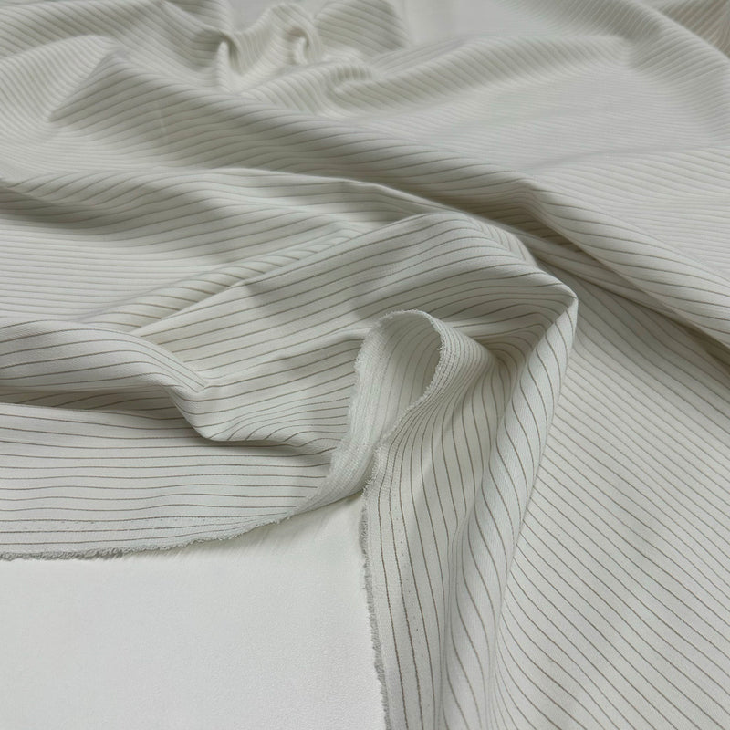 Tissu Gabardine Stretch, Coton - Rayé, Lirico