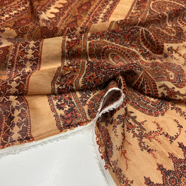 Tissu Crêpe Geogette, Rayonne - Cachemire, Persefone