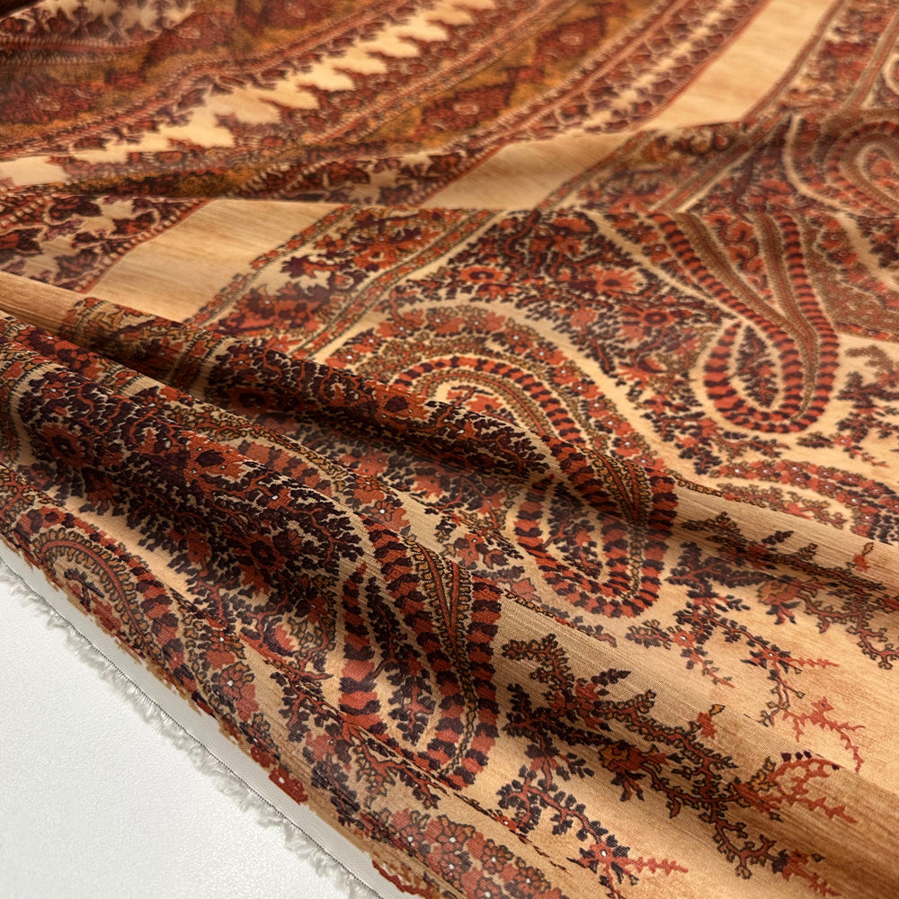 Tissu Crêpe Geogette, Rayonne - Cachemire, Persefone