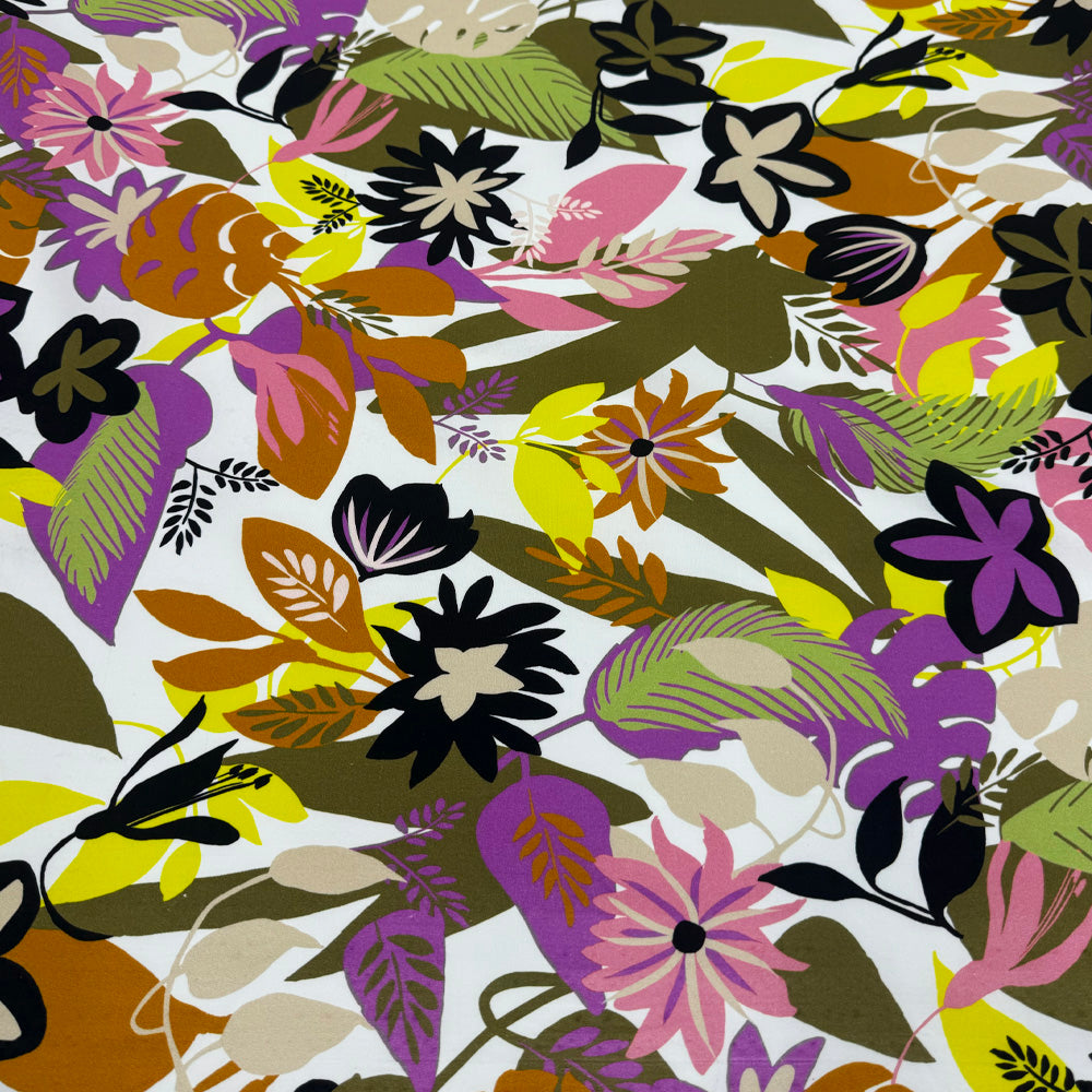 Tissu Satin Coton Stretch - Lettino