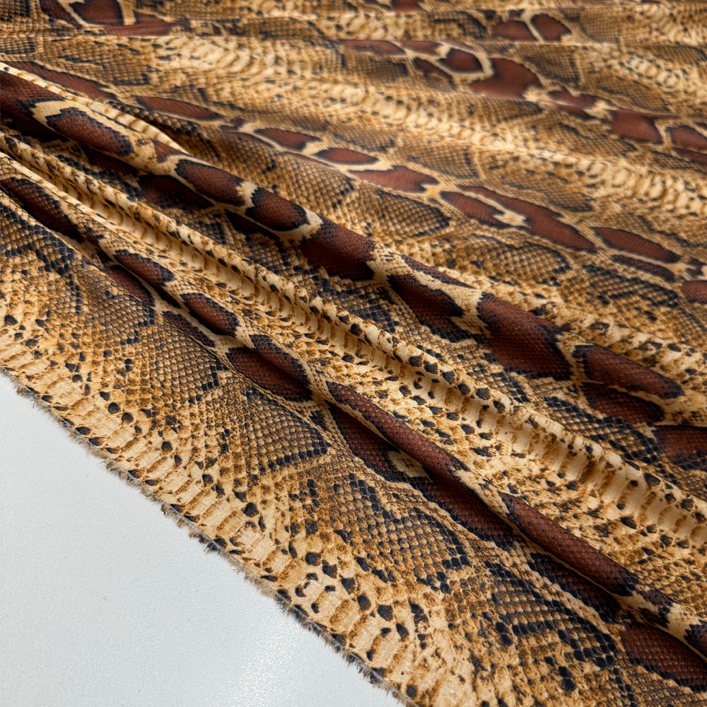 Tissu Satin, Polyester - Animalier, Rytha