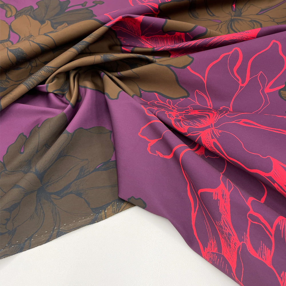 Tissu satin Néoprène - 4 motifs, Opéra