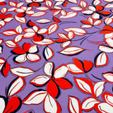 Tissu Satin Coton Stretch - Floral, Lilivio