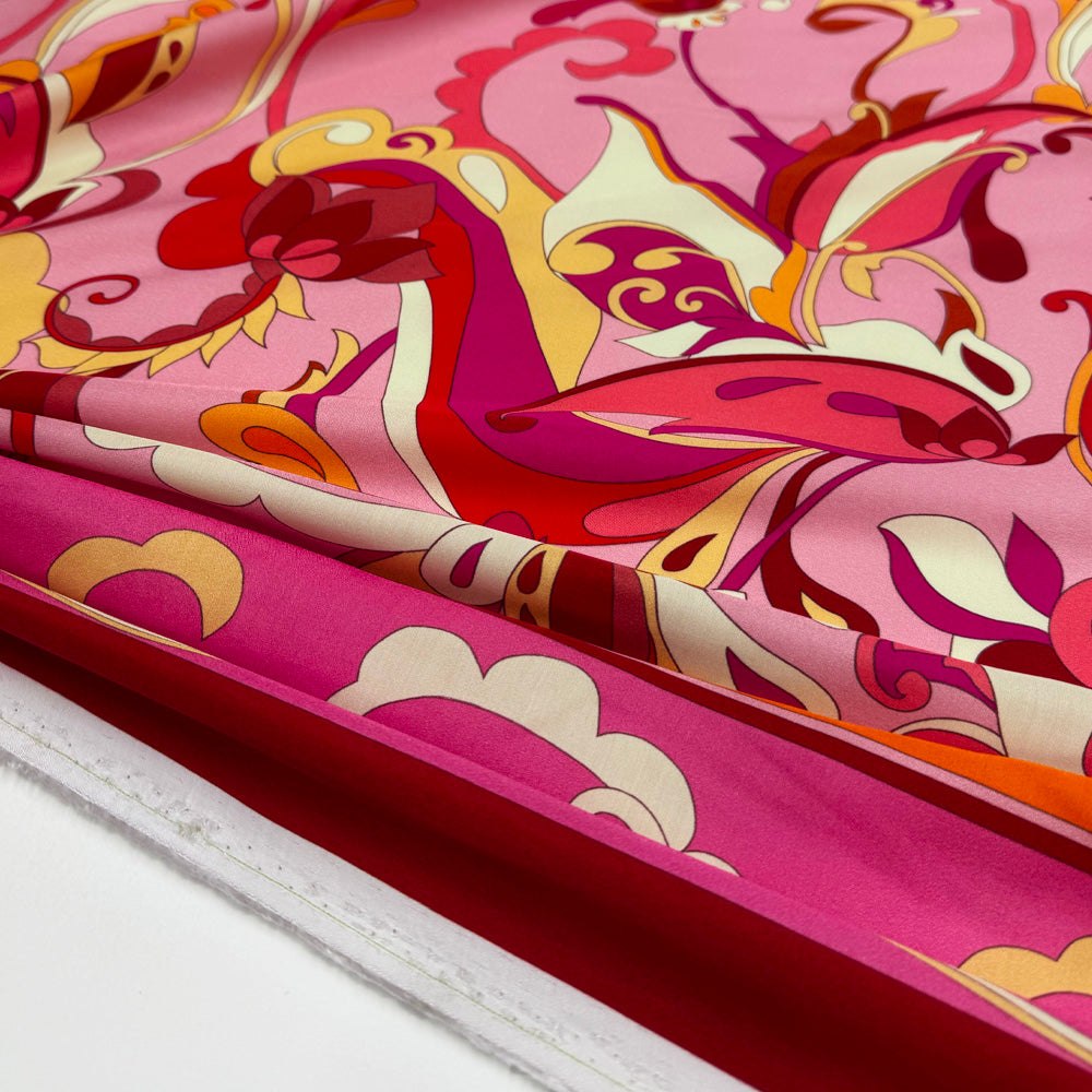 Tissu Popeline Satin, Rayonne Viscose - Calvina