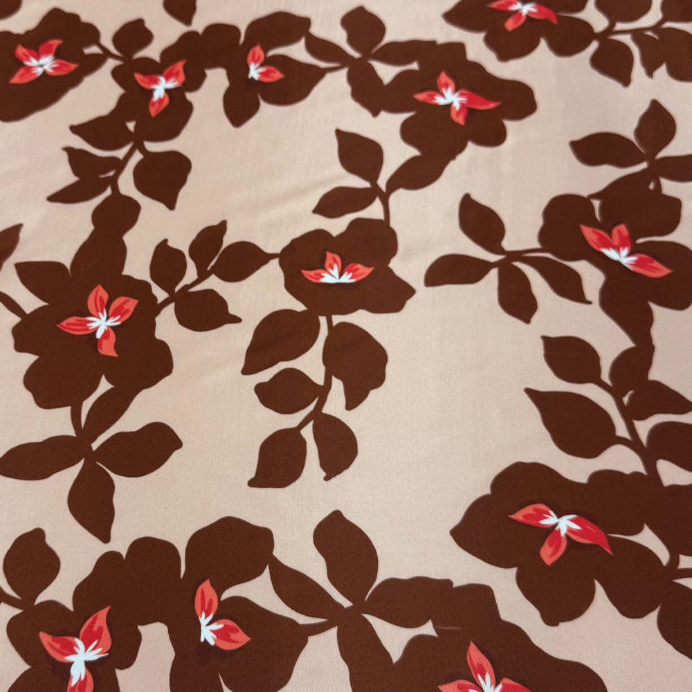 Tissu Satin, Soie Viscose - Osilia