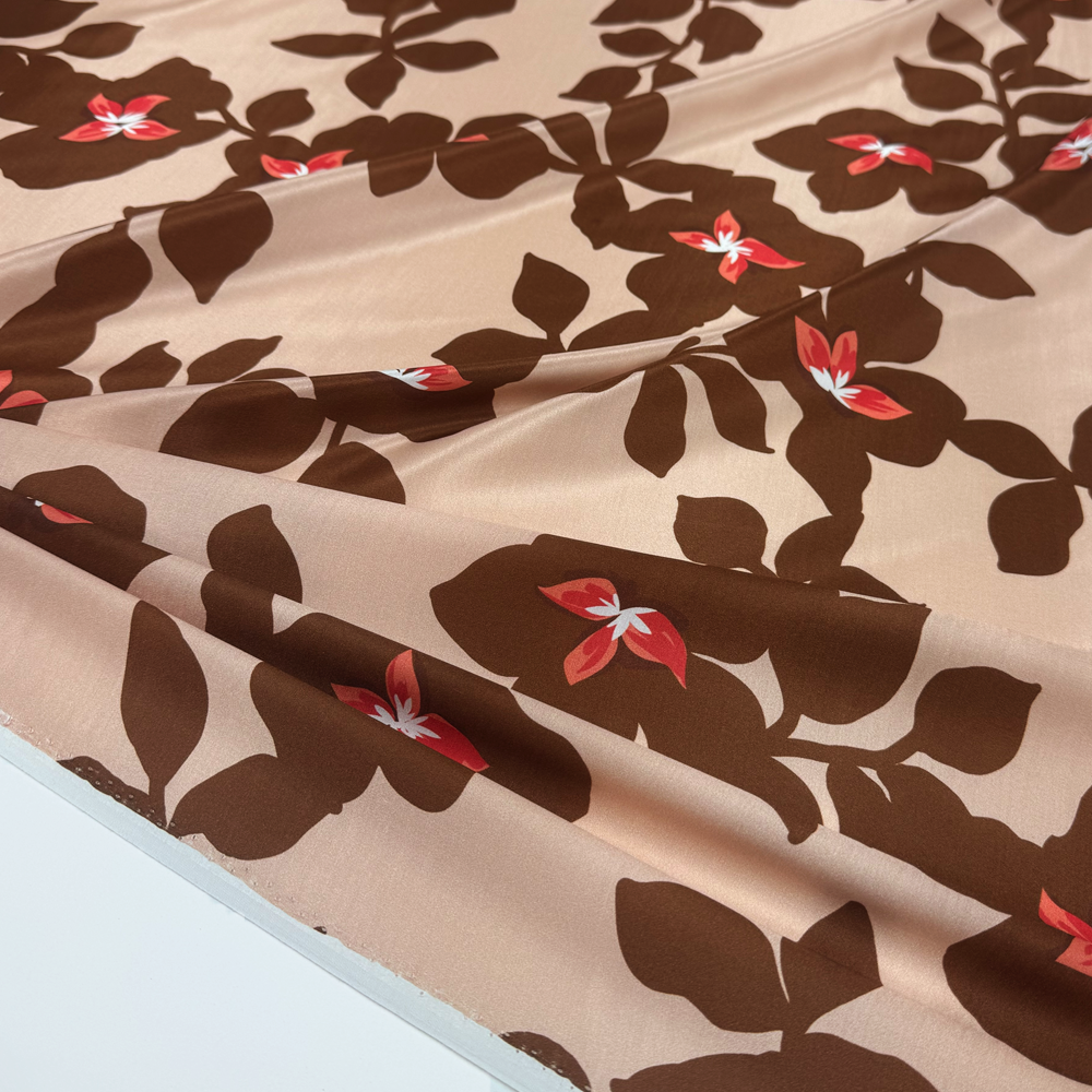 Tissu Satin, Soie Viscose - Osilia