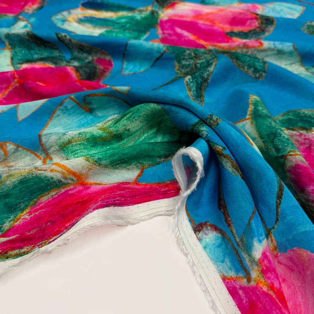 Tissu Satin, Viscose - Verza