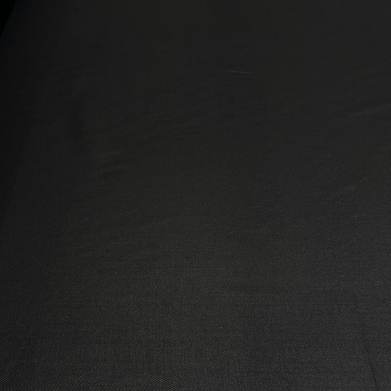 Tissu Sergé Gabardine, Laine - Enduit Noir, Avellino