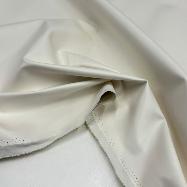 Tissu Simili Cuir, Viscose - Blanc, Nevatto