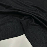 Tissu Maille Simili-Cuir - Enduit Noir, Rivoli