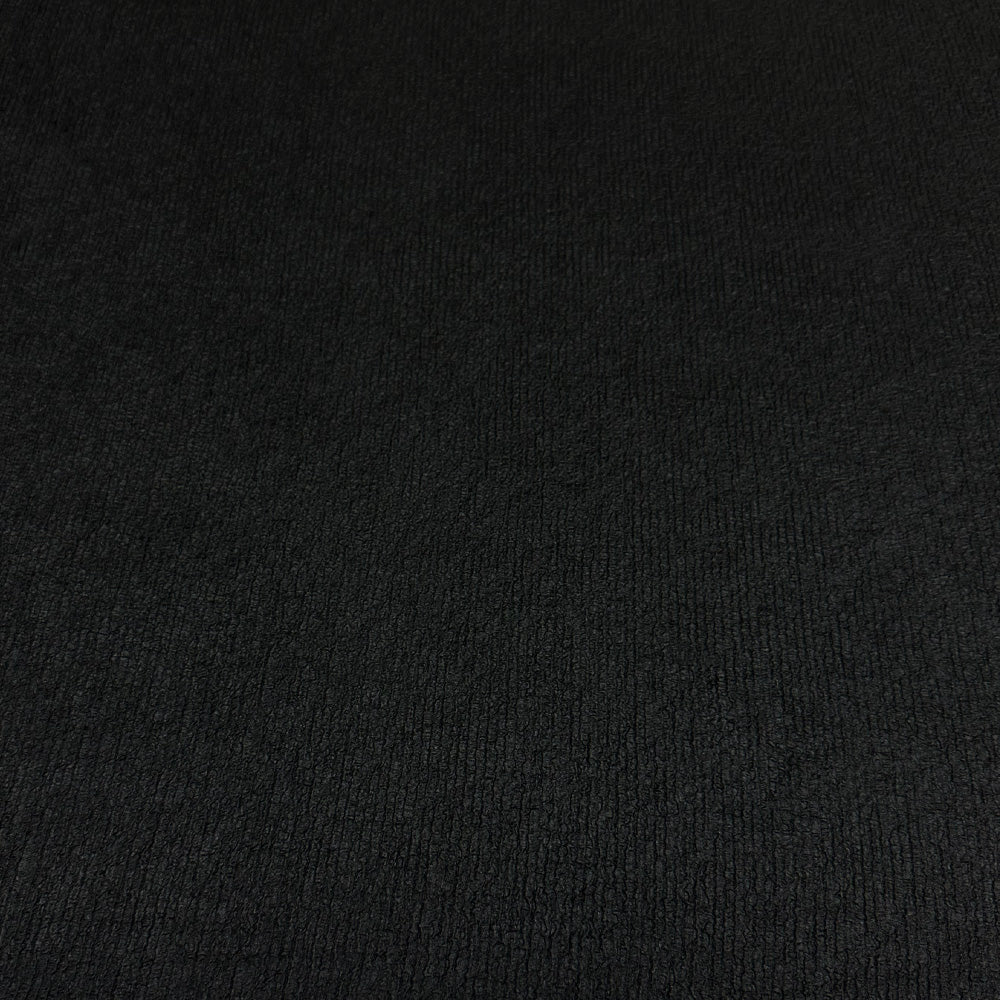 Tissu Maille Simili-Cuir - Enduit Noir, Rivoli