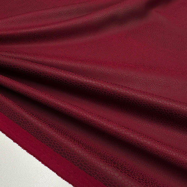 Tissu Simili Cuir Néoprène, Stretch - Rouge Animalier, Zenzero