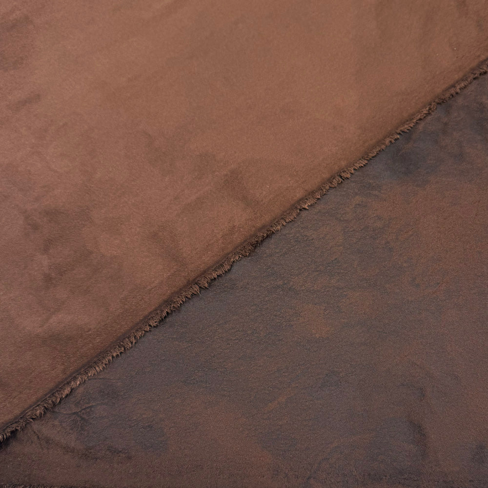 Tissu Simili Daim Cuir, Stretch - Double Face Vieilli, Faenza