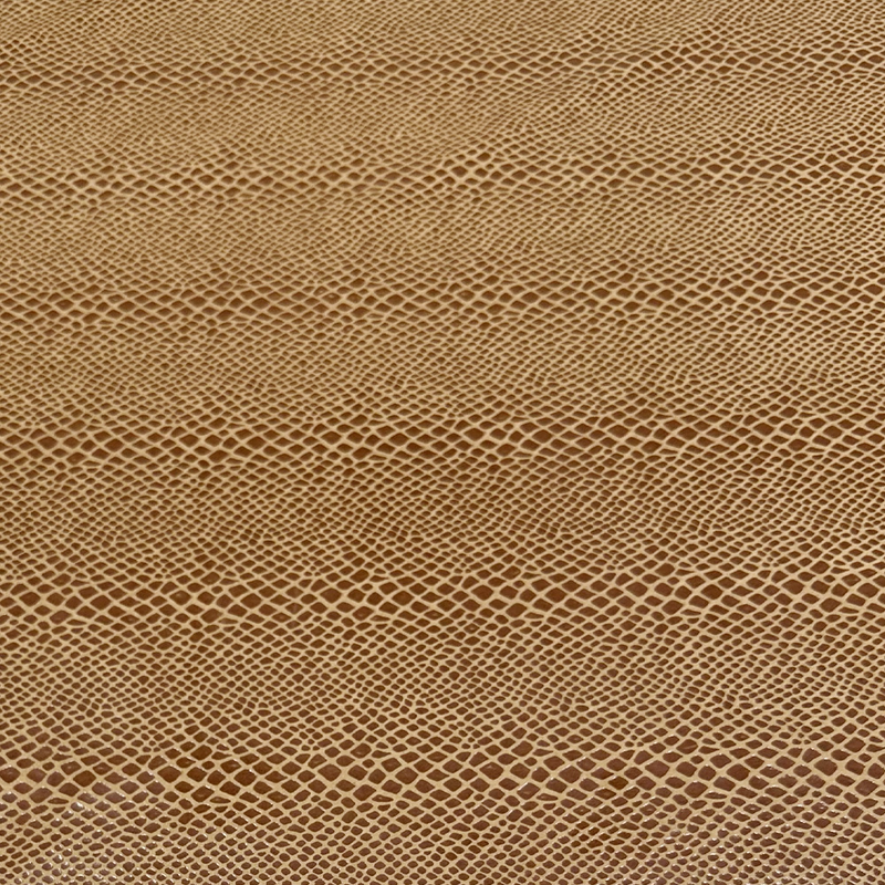 Tissu Simili Daim Floqué - Camel Animalier, Mevora