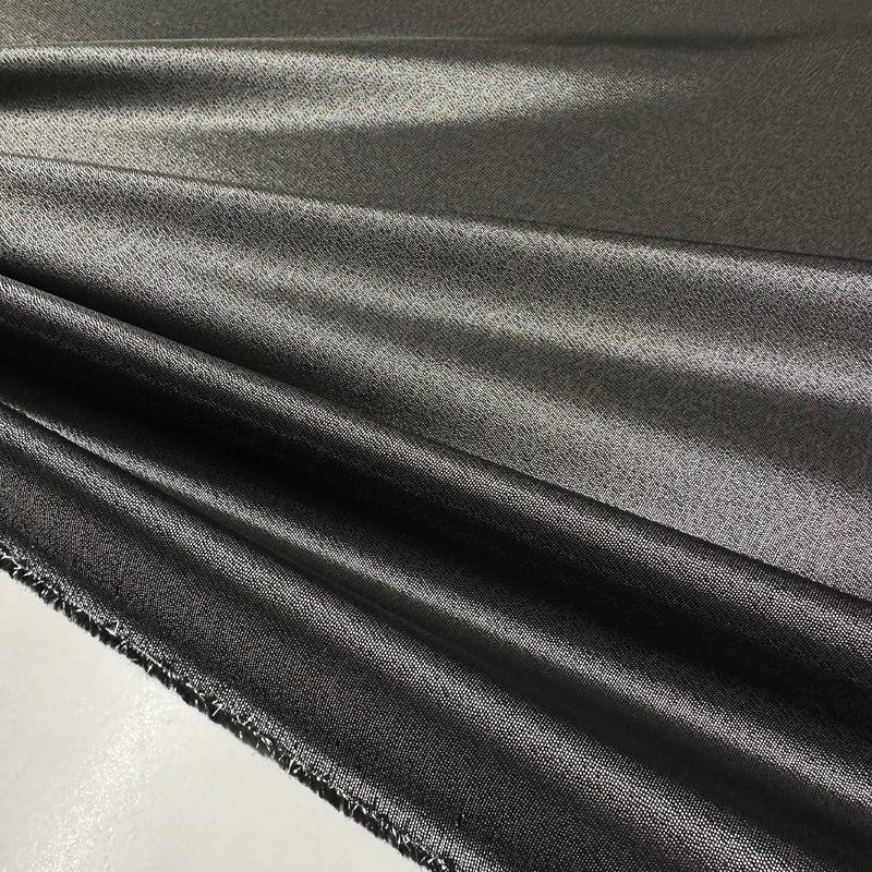 Tissu Twill Jacquard, Soie - Argent Metallisé, Chromaia