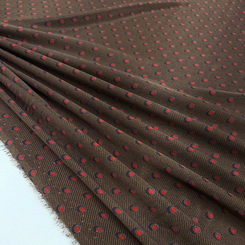 Tissu Satin, Soie - Pois, Gocciato