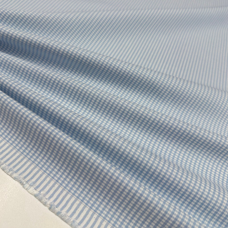 Tissu Double Face Coton Viscose, Stretch - Carreaux, Solara