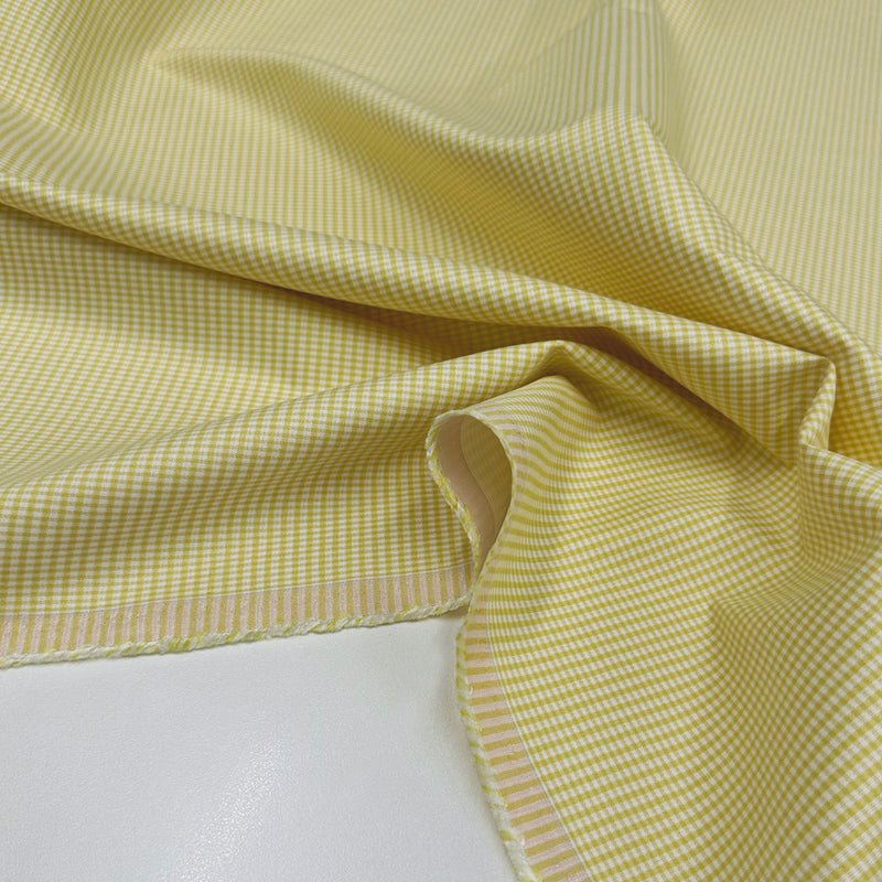 Tissu Double Face Coton Viscose, Stretch - Carreaux, Solara