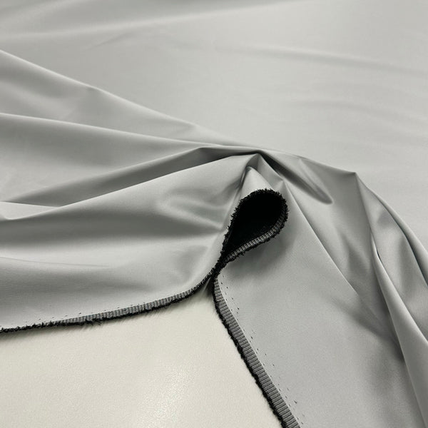 Tissu Satin Duchesse Stretch - Argent, Platina