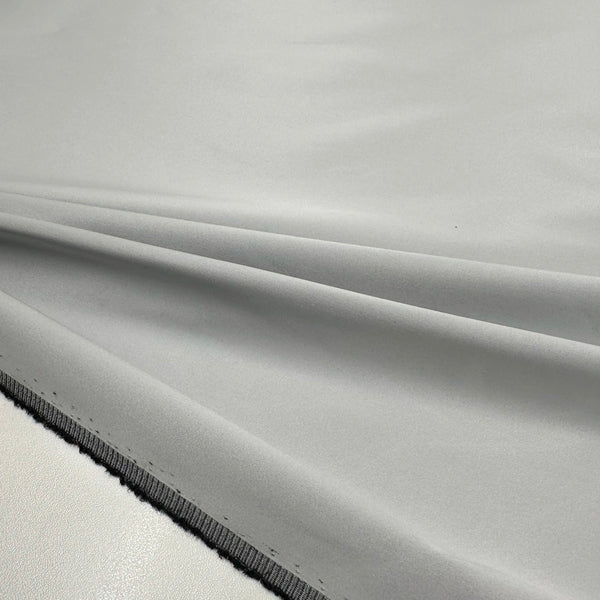 Tissu Satin Duchesse Stretch - Argent, Platina
