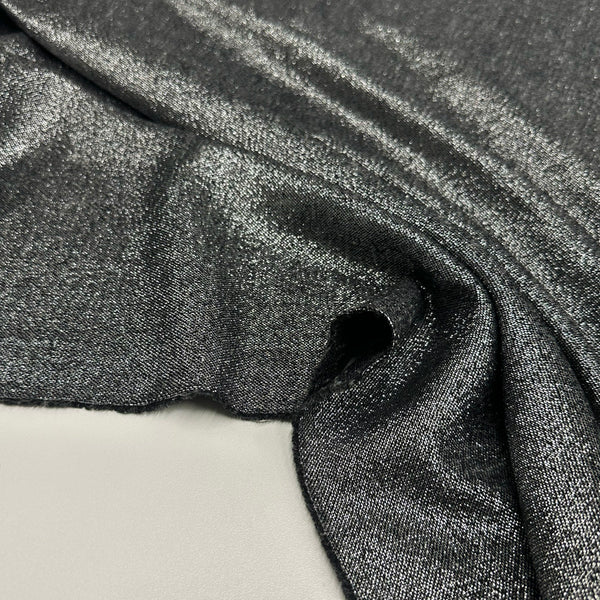 Tissu Tailleur, Laine Soie - Argent Métallisé, Astrea