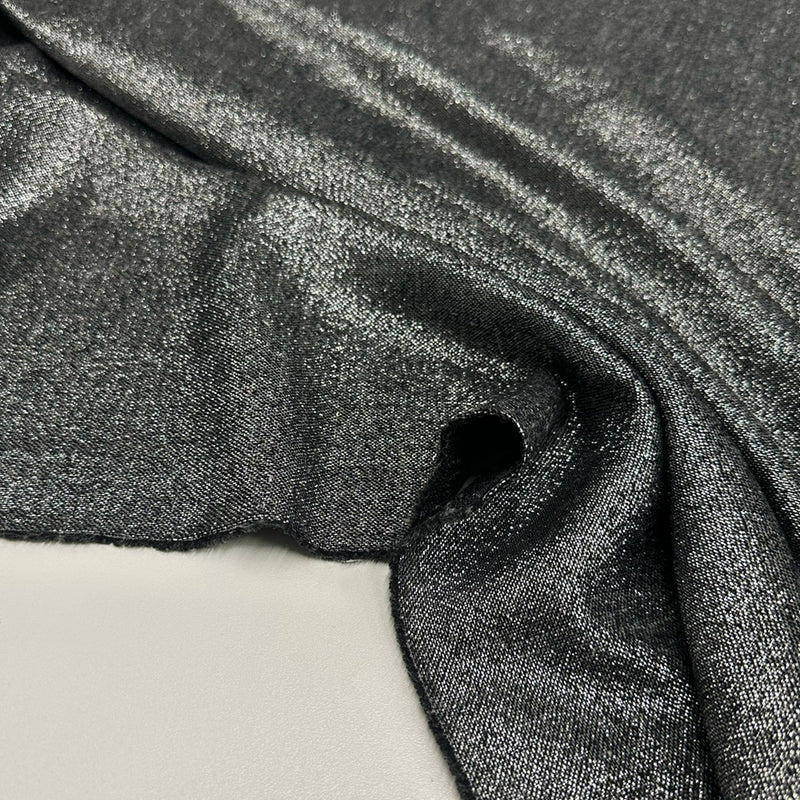 Tissu Tailleur, Laine Soie - Argent Métallisé, Astrea