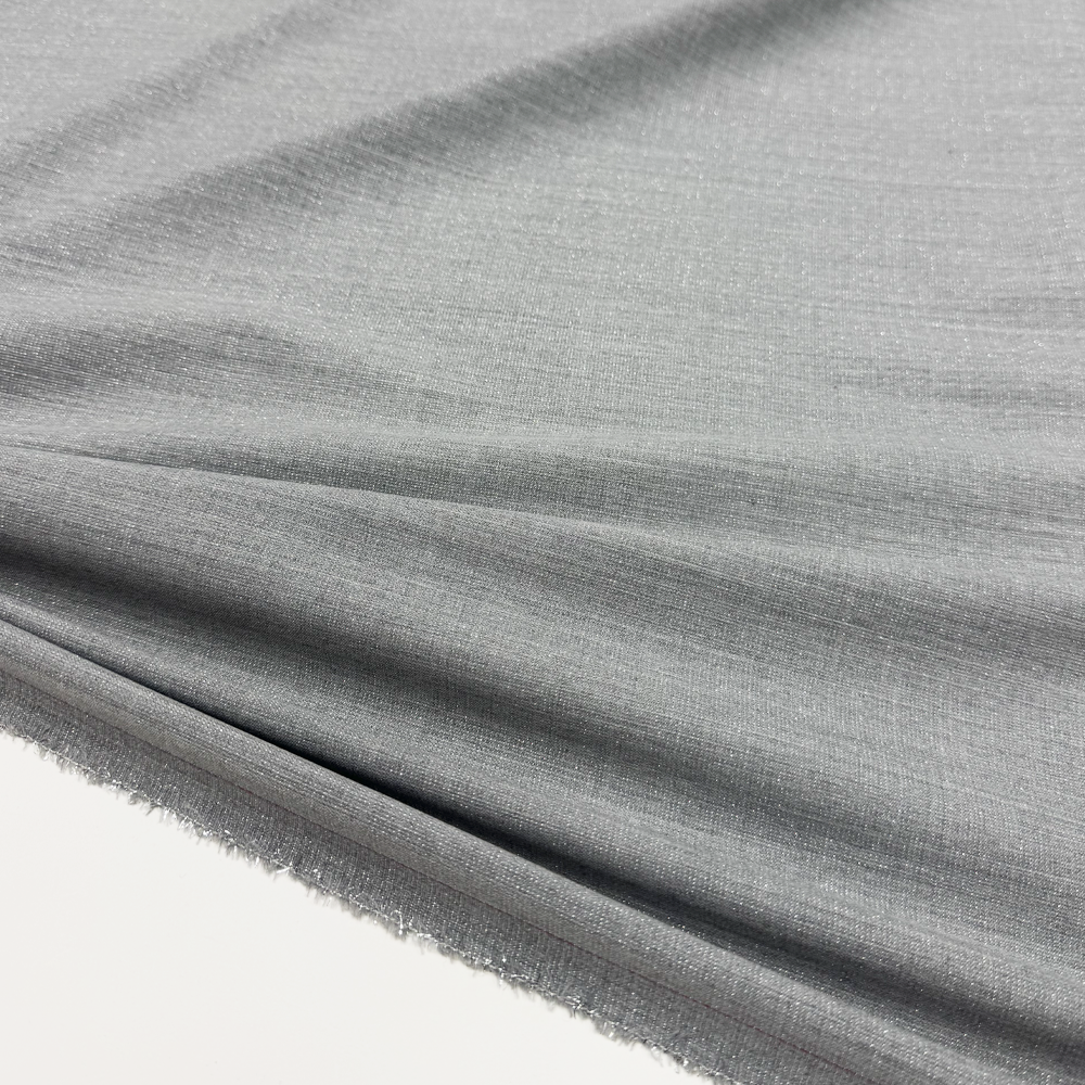 Tissu Tailleur Stretch, Laine Vierge - Métallisé, Perlux
