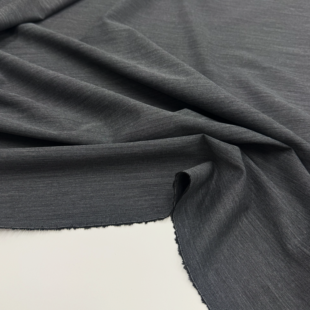 Provisoire - Tissu Tailleur, Laine - Gris Anthracite - Anais