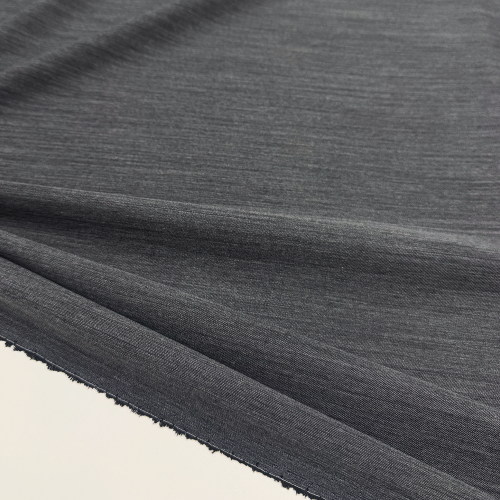 Tissu Tailleur, Laine Vierge - Gris Anthracite - Anais