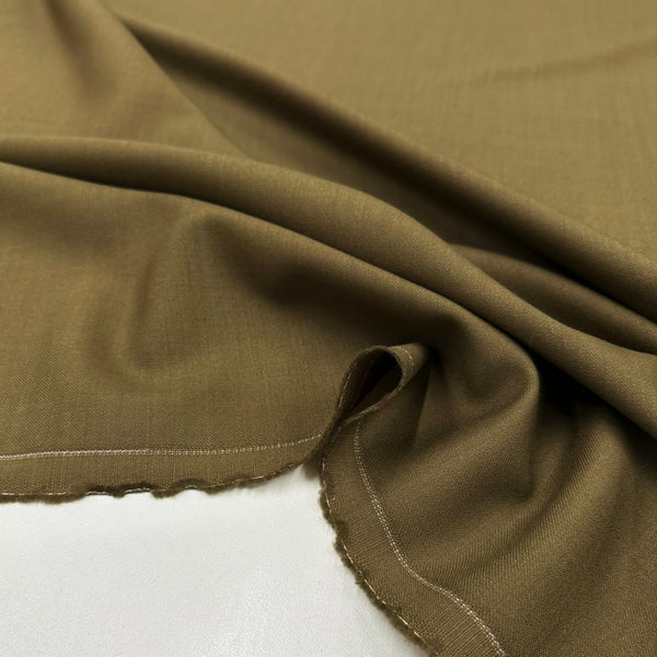 Tissu Tailleur, Laine Vierge - Kaki, Tivio