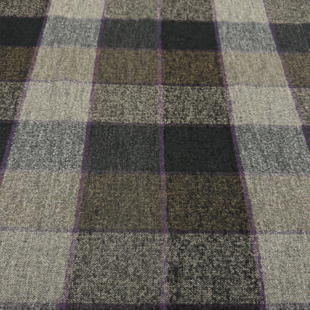 Tissu Manteau, Laine Alpaga - Tartan Chevron, Vasia