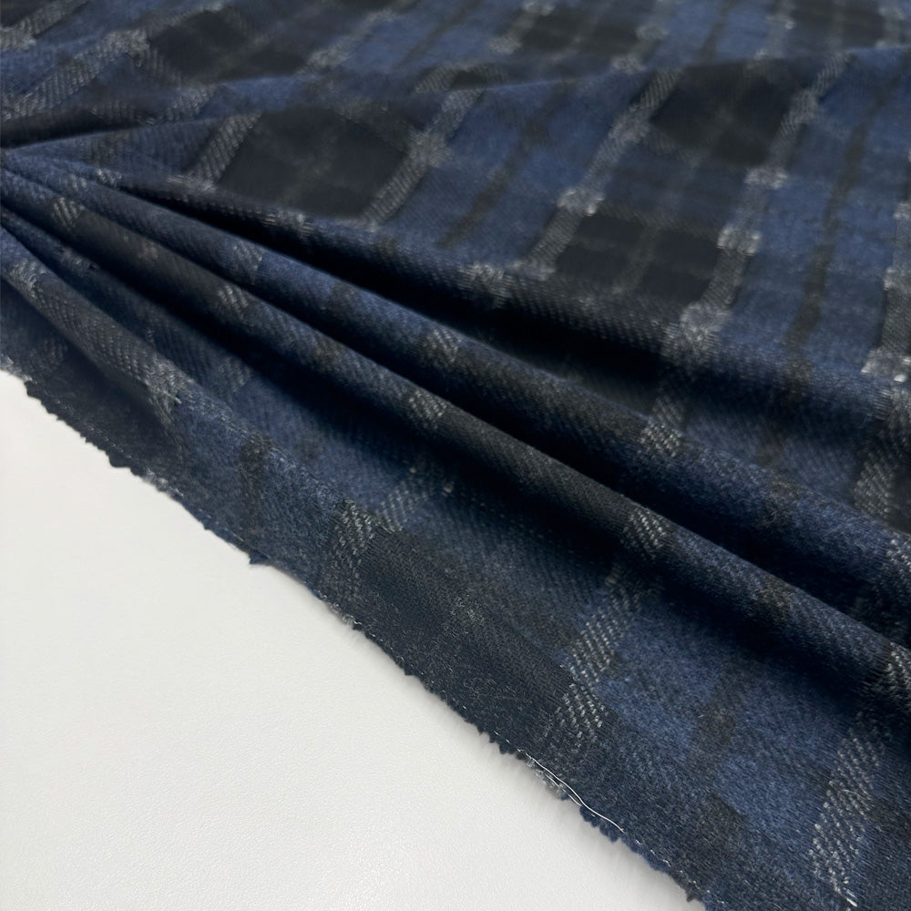 Tissu, Laine - Tartan Bleu, Raffaele