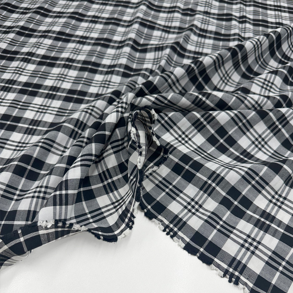 Tissu Bengaline, Coton Stretch - Tartan, Giorgio