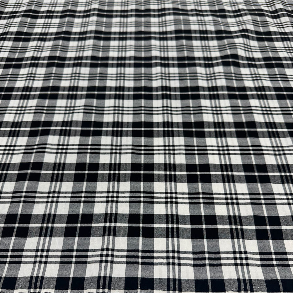 Tissu Bengaline, Coton Stretch - Tartan, Giorgio