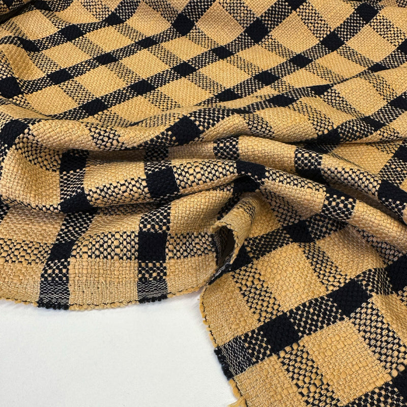 Tissu Tweed, Coton Viscose - Carreaux, Vivetta