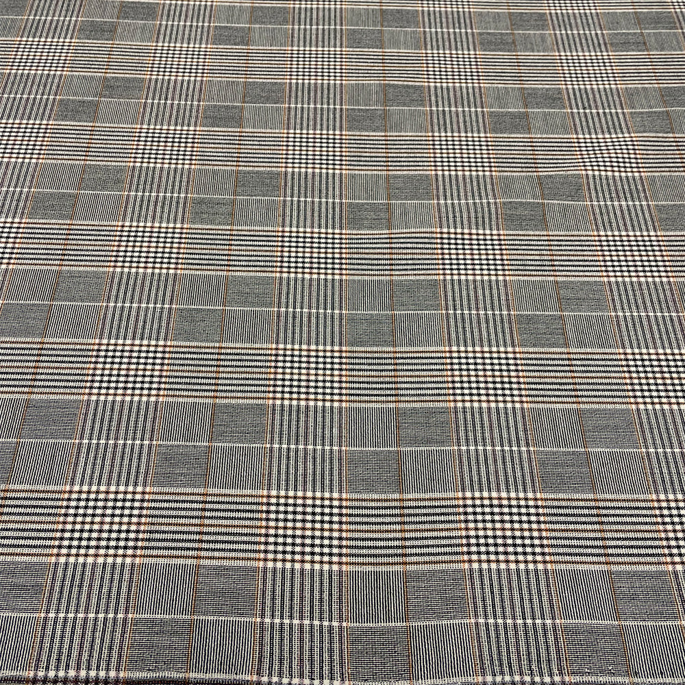 Tissu Tailleur, Viscose - Carreaux, Carlo