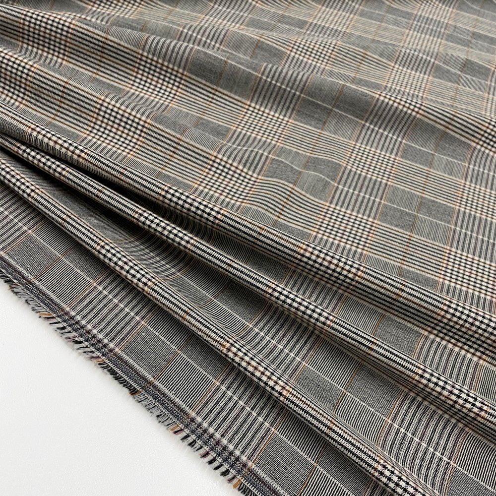 Tissu Tailleur, Viscose - Carreaux, Carlo