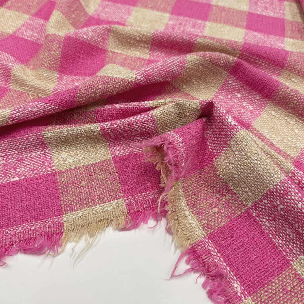 Tissu Tweed, Coton - Carreaux, Pienza