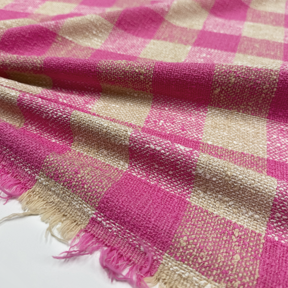 Tissu Tweed, Coton - Carreaux, Pienza
