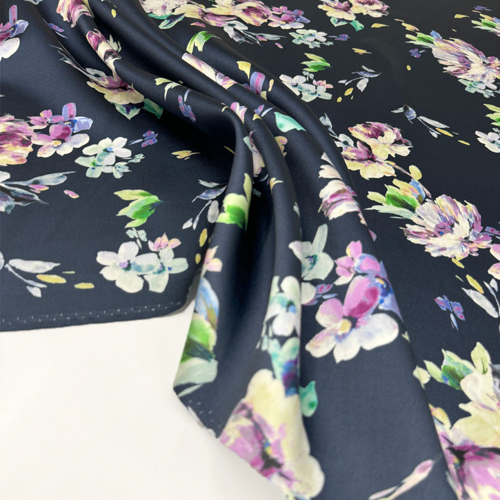 Tissu Drill, Filaments Polyester - Floral, Mika